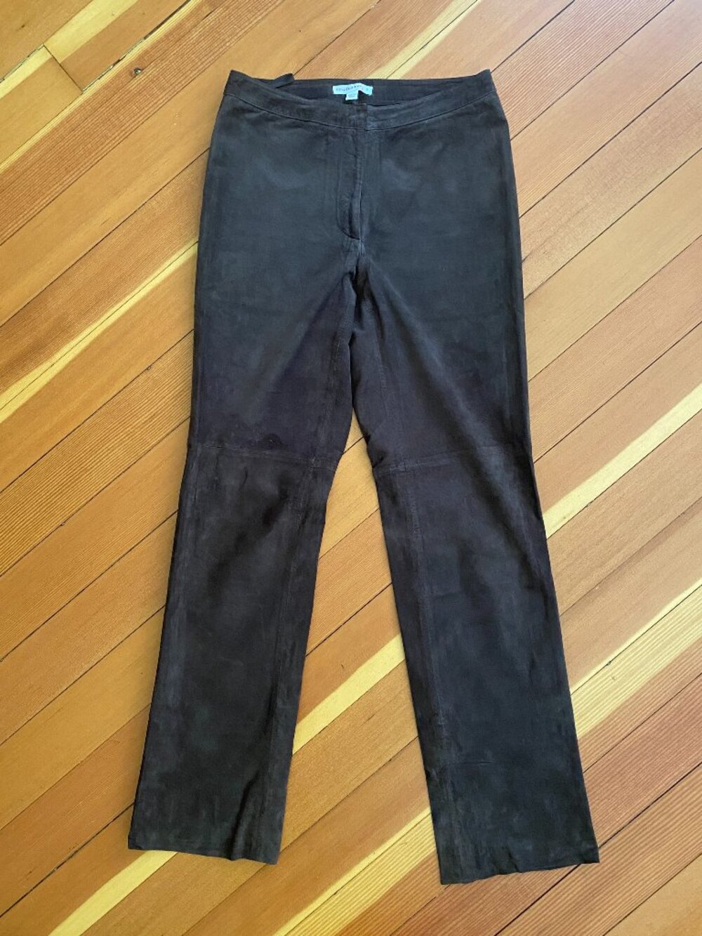 Vintage New Frontier Suede Pants - Brown - Size 2
